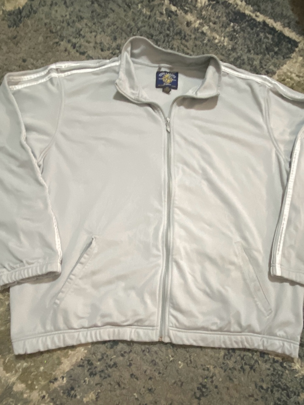 Steve & Barry's White Mesh Jacket with Blue & Yellow Crest
